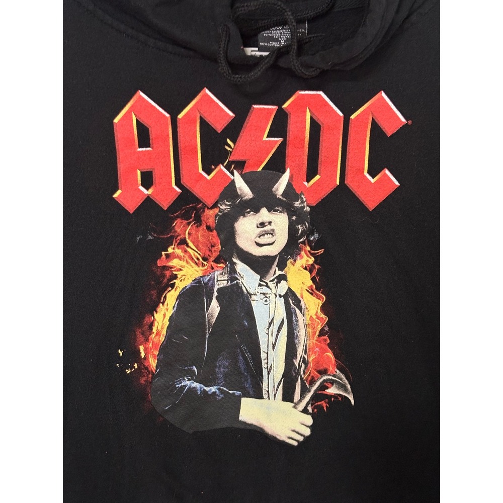 ACDC Band Hoodie Black‎ Graphic Print Long Sleeve Men's Size Medium - Picture 2 of 6